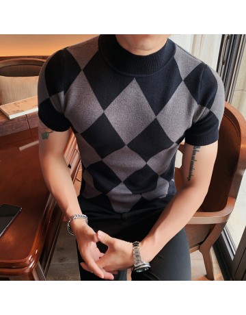 Mens Casual And Business Wool T-shirt